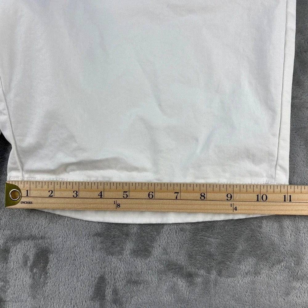 Tommy Hilfiger Shorts Mens 36 Chino White Solid Classic EUC